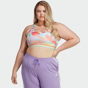NWT FARM Rio Medium Support Sports Bra Women's Plus Size 2X Adidas Collaboration